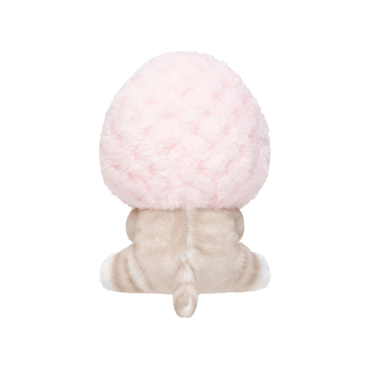 Peluche Mofusand con canasto de frutilla rosada