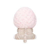 Peluche Mofusand con canasto de frutilla rosada