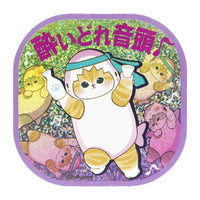 Stickers holográficos Mofusand: gatitos tiburón