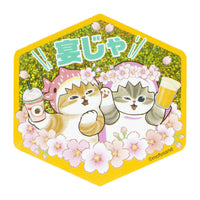 Stickers holográficos Mofusand: gatitos tiburón