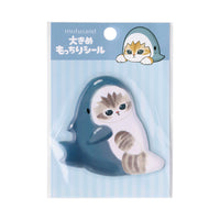 Sticker grande Mofusand: gatito tiburón