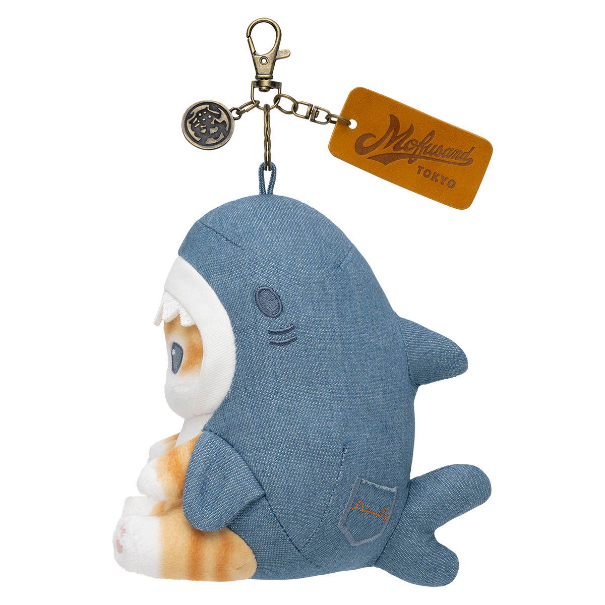 Llavero de peluche Mofusand Tiburón Denim