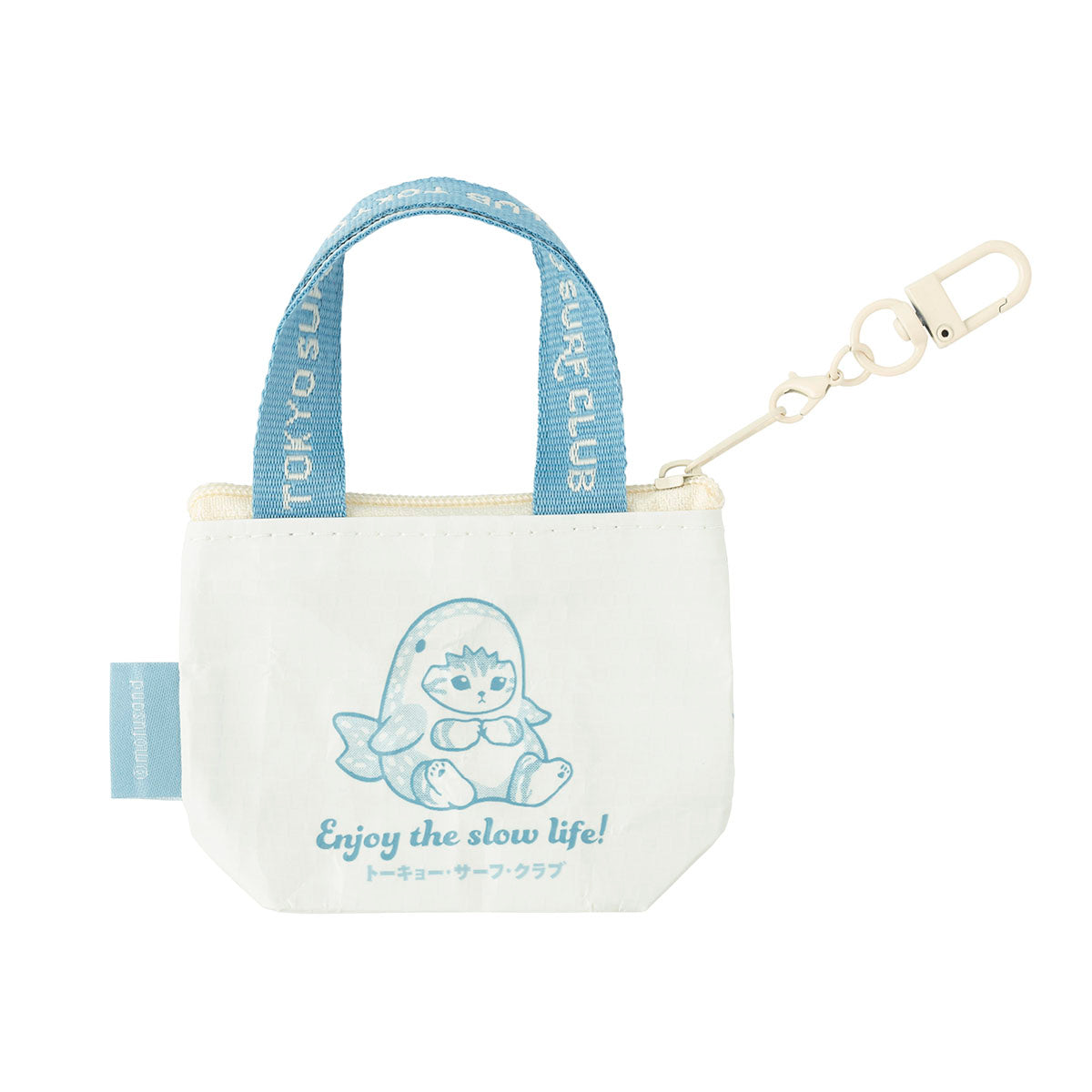Llavero mini bolso mofusand con gatitos tiburón