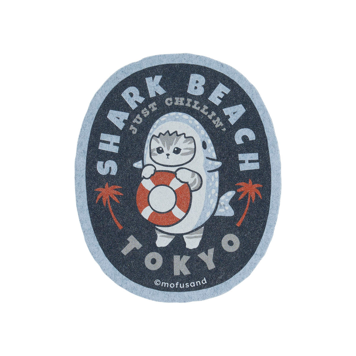 Sticker Mofusand Board Shark para celular