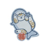 Sticker Mofusand de gatito tiburón para celular
