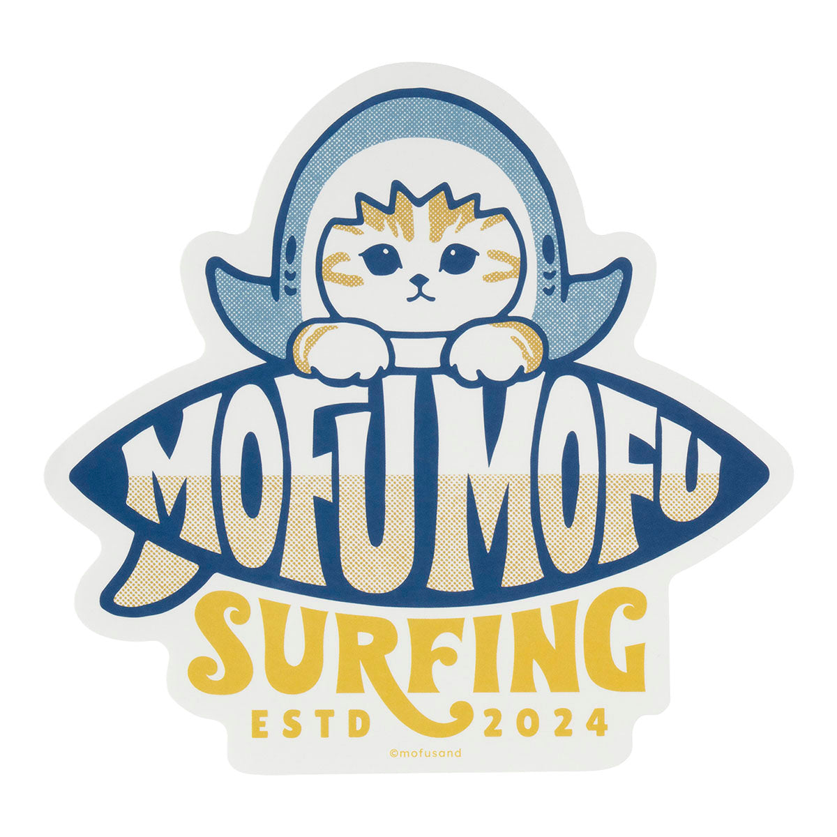 Sticker grande Mofusand Board Shark