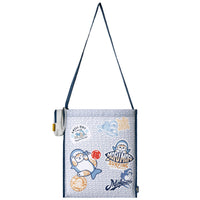 mofusand: mini mochila con bolsa reutilizable blanca
