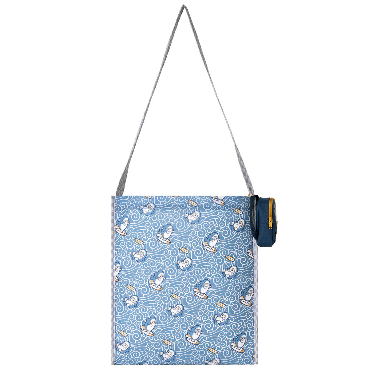 Mofusand BOARD SHARK! Mochila mini y bolsa azul marino