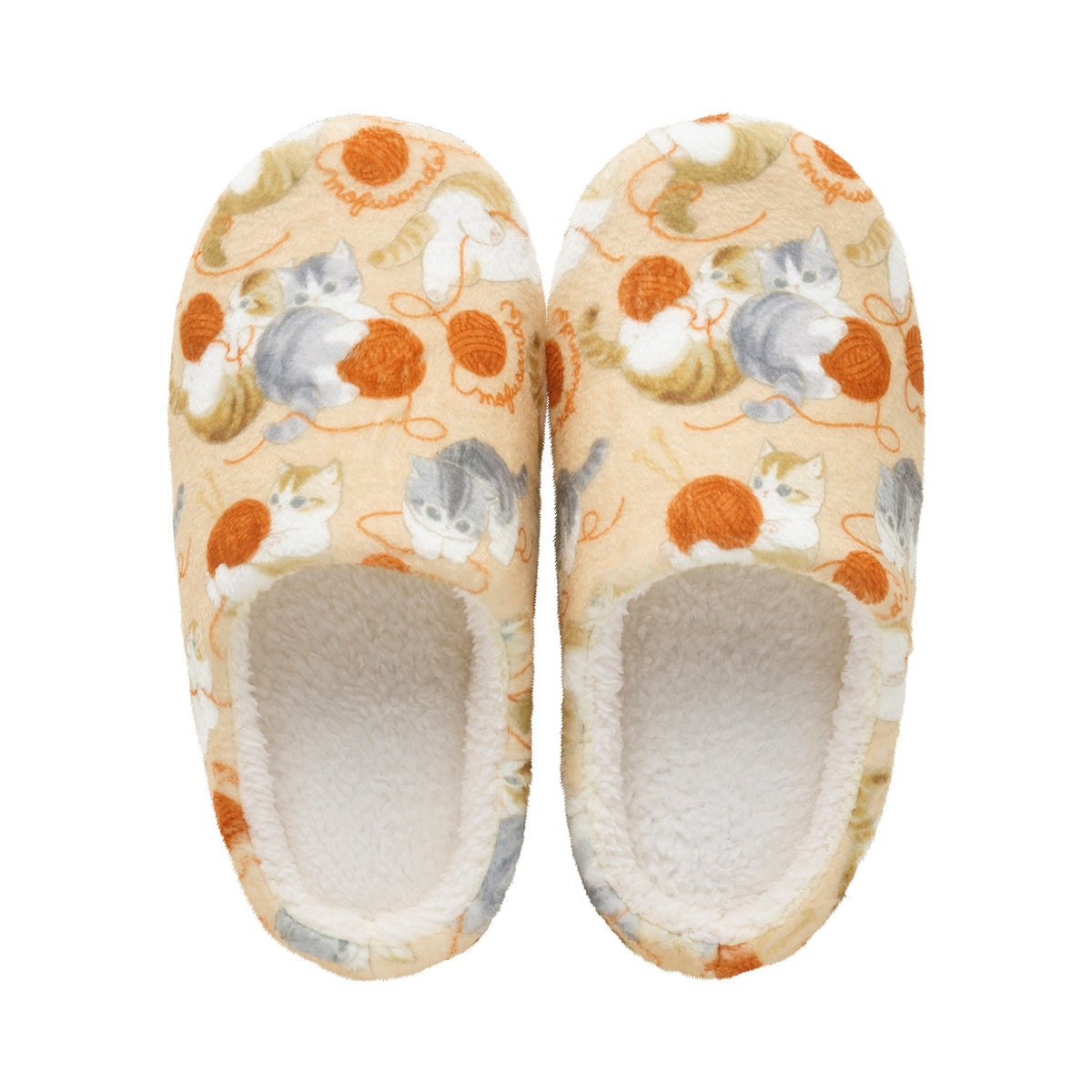 Pantuflas Mofusand grandes de diseño con gatitos