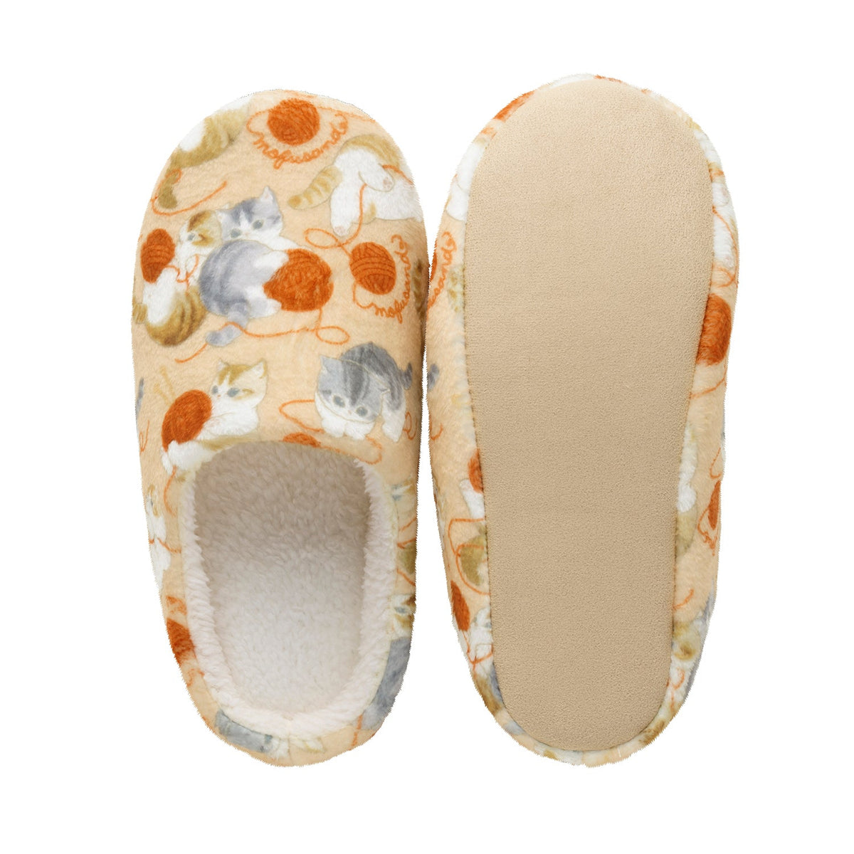Pantuflas Mofusand grandes de diseño con gatitos