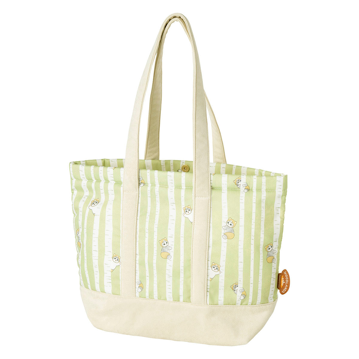 Bolso tote Mofusand Woodlands con gato trepador