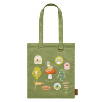 Bolso tote plano mofusand Woodlands con parches