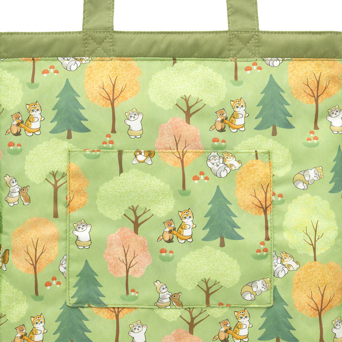 Bolso tote plano mofusand Woodlands con parches