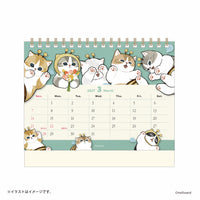 Calendario de escritorio Mofusand 2027 con mini stickers