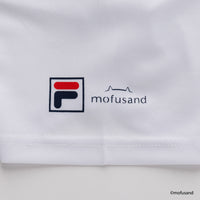 Polera blanca Mofusand x FILA, gato BJ