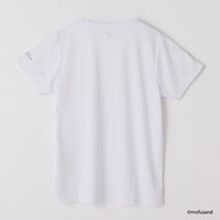 Polera manga corta mofusand x FILA blanca