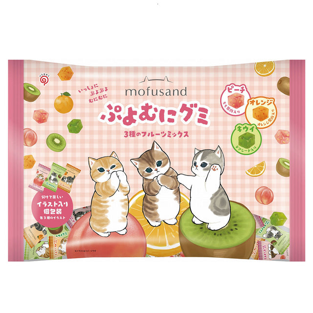 Gomitas Mofusand de kiwi, durazno y naranja