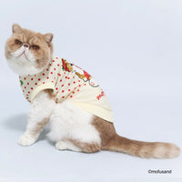 Polerón para mascota Mofusand Gatito Frutilla