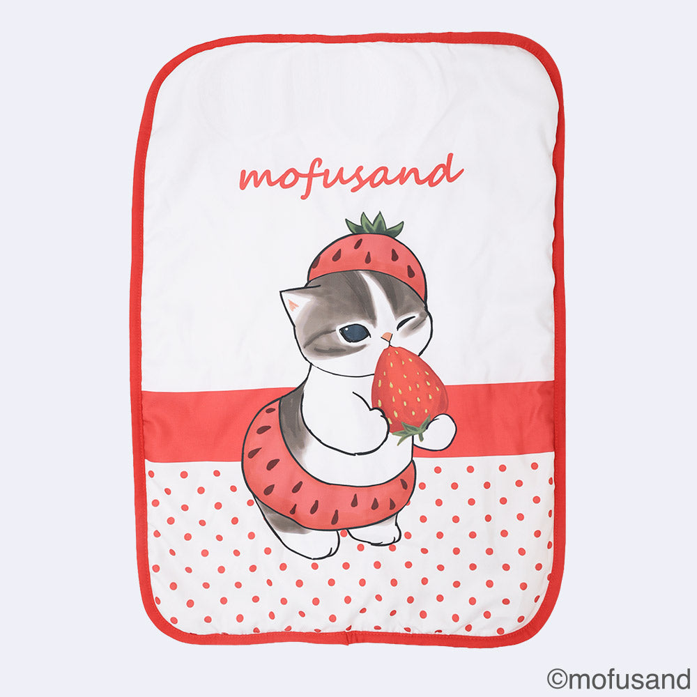 Manta reversible Mofusand de gatito con frutilla