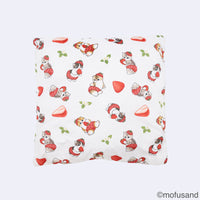 Cama tipo domo para mascotas mofusand de frutilla