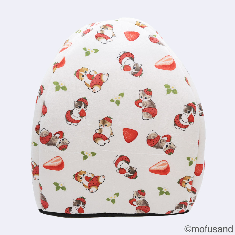 Cama tipo domo para mascotas mofusand de frutilla