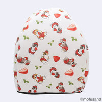 Cama tipo domo para mascotas mofusand de frutilla