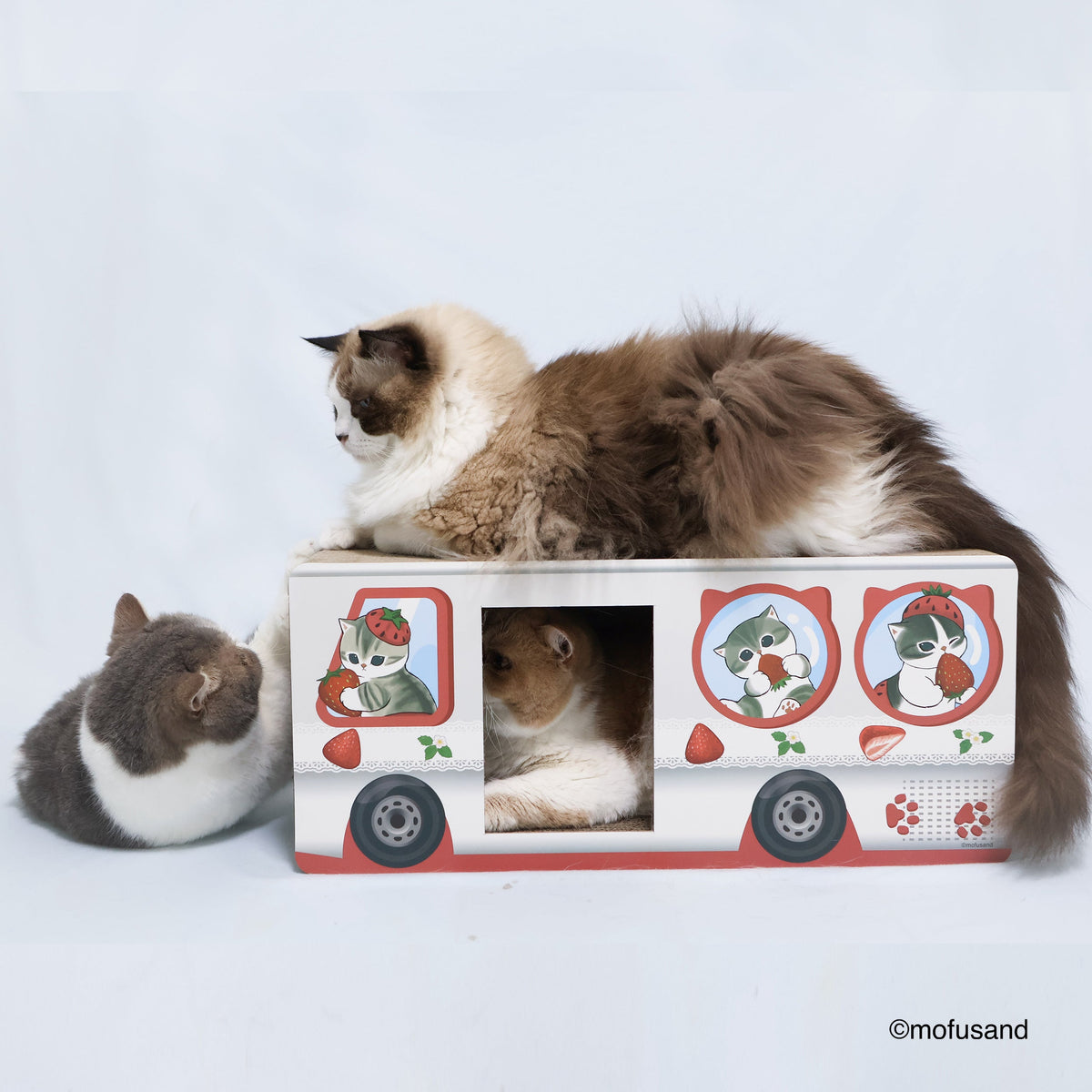 Rascador para gatos mofusand Gato Frutilla