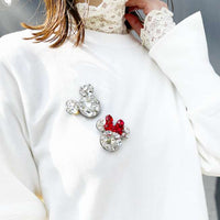 Prendedor Minnie Mouse con cristales