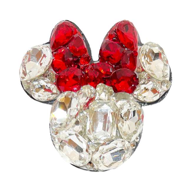 Prendedor Minnie Mouse con cristales