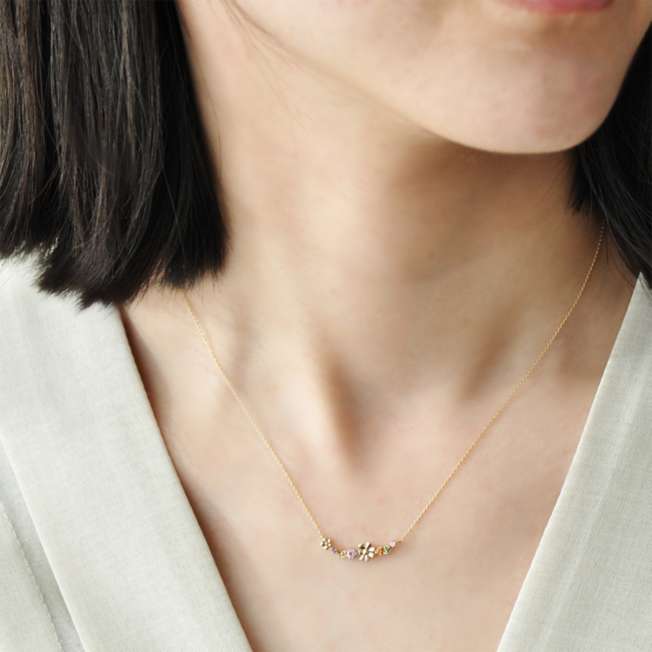 Collar colgante Rapunzel en oro amarillo K10