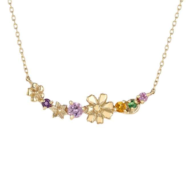 Collar colgante Rapunzel en oro amarillo K10