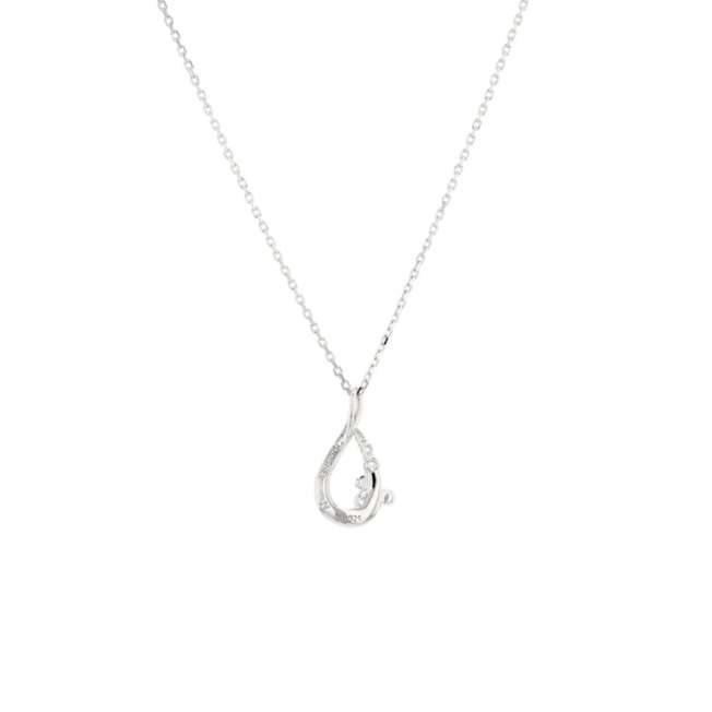 Collar de plata de Mickey Mouse con circonias cúbicas
