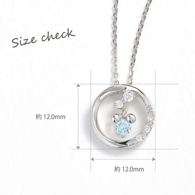 Collar de Mickey Mouse con circonia azul