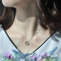 Collar de Mickey Mouse con circonia azul