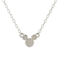 Collar con colgante de Mickey Mouse en platino y diamante