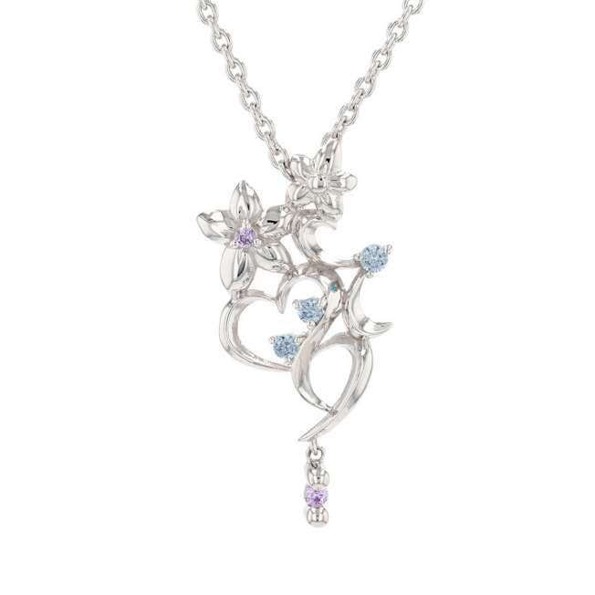 Collar de Jasmine con colgante de corazón