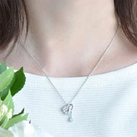 Collar de Cenicienta con zapatilla de cristal