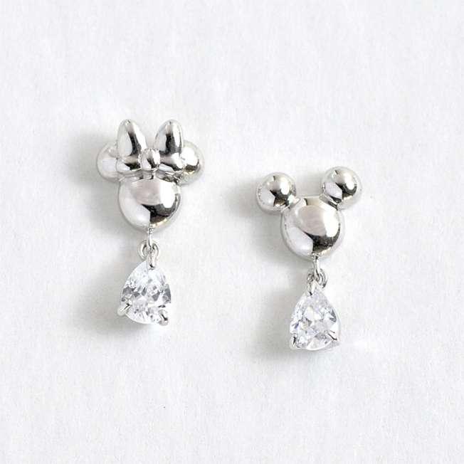Aros colgantes de Mickey Mouse y Minnie Mouse