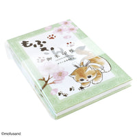 Cuaderno de sellos Mofusand con flores de cerezo