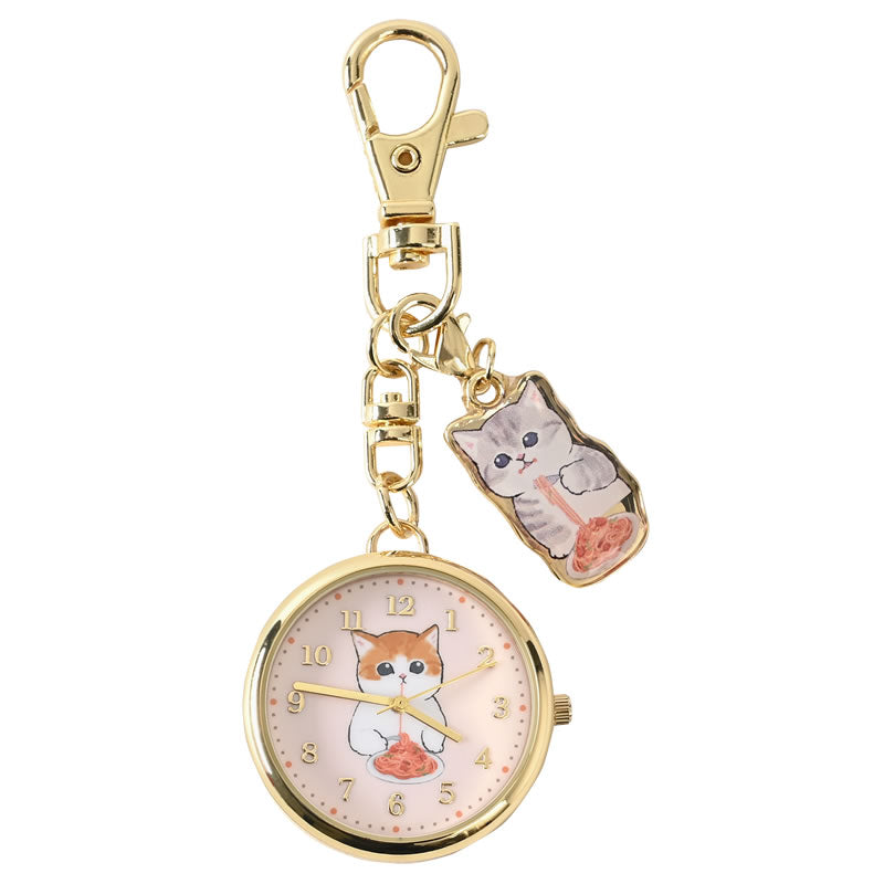Reloj tipo llavero mofusand con colgante napolitana