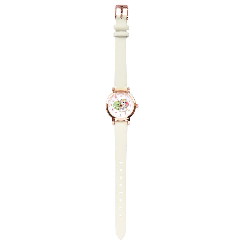 Reloj blanco mofusand con macarón