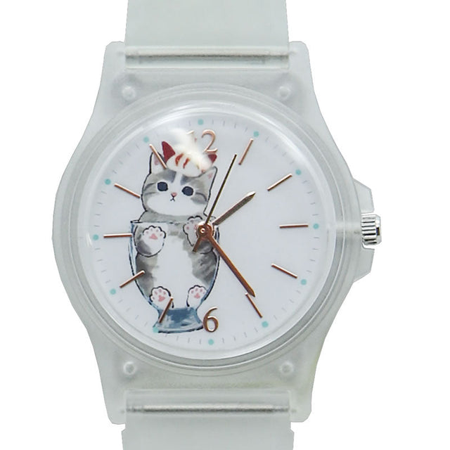 Reloj mofusand con diseño de parfait
