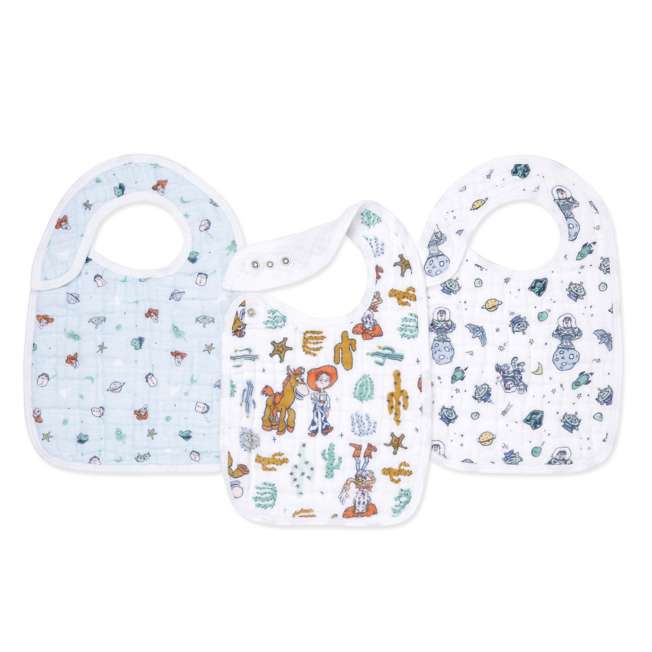 Set de 3 baberos con broche Toy Story