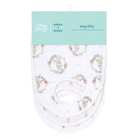 Pack de 3 baberos clásicos con broche Alice in Wonderland