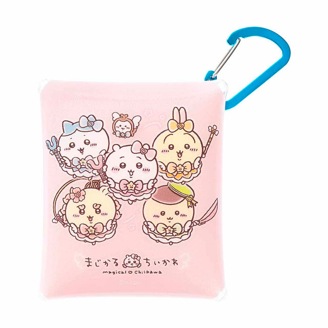 Estuche transparente Chiikawa Mágico con mosquetón