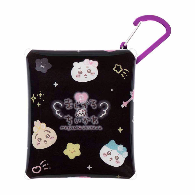 Estuche transparente Chiikawa con mosquetón