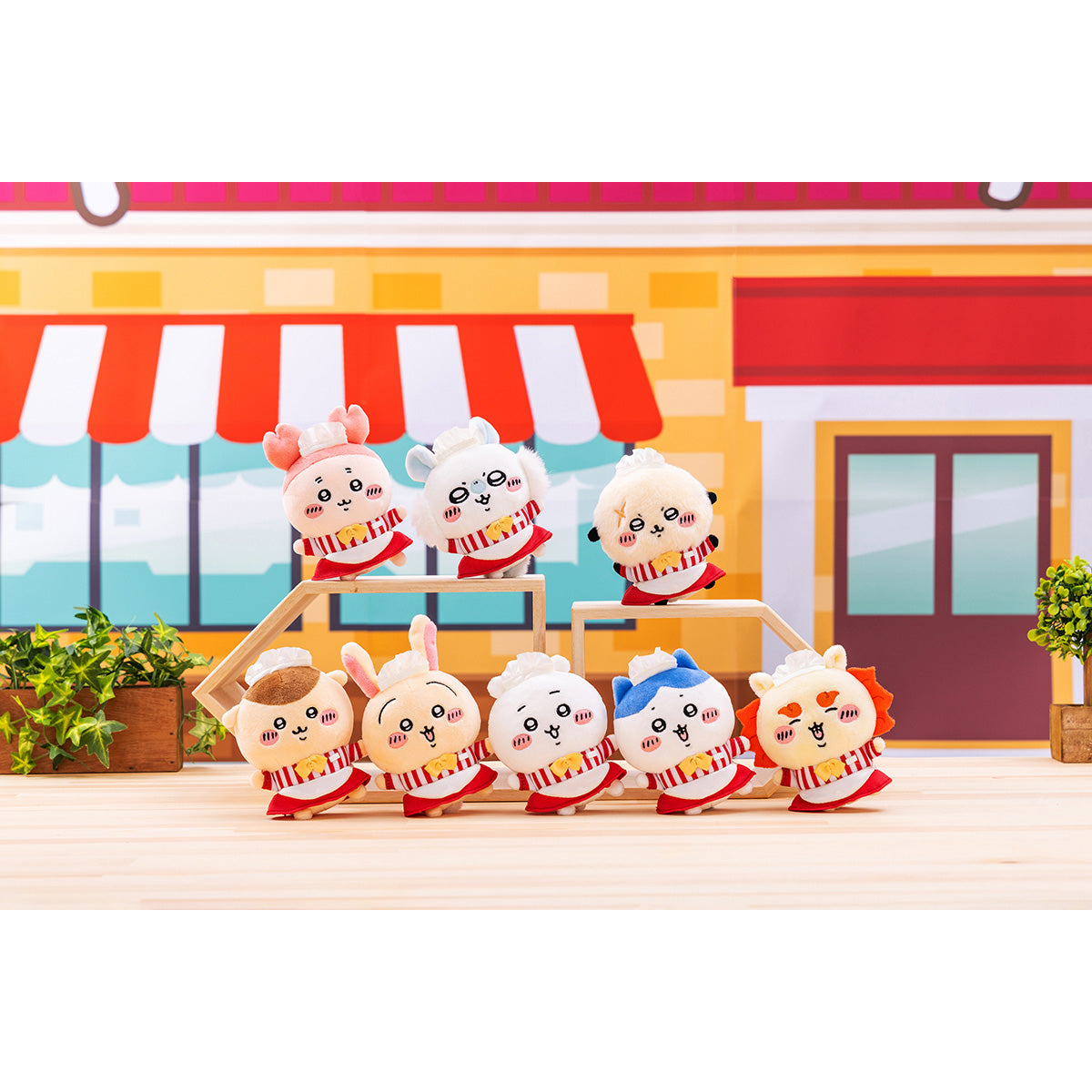 Mascota de Chiikawa Restaurant, personal de salón