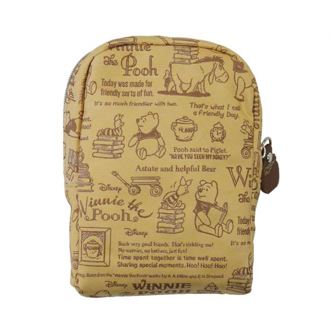 Estuche de maquillaje Winnie the Pooh, diseño caligráfico