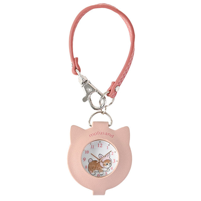 Reloj lupa con correa mofusand (rosado)