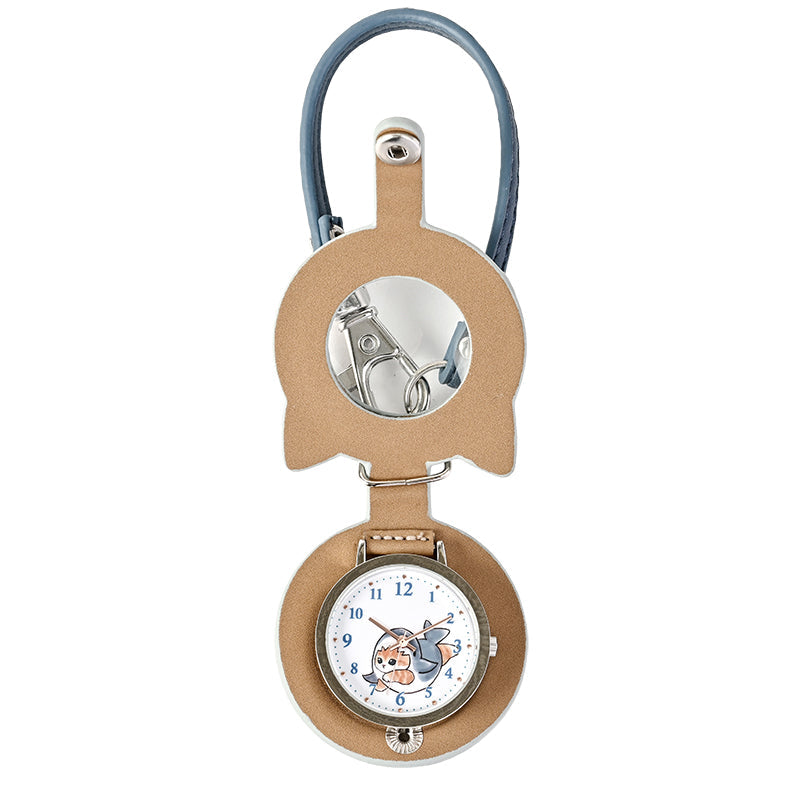 Reloj lupa con correa Mofusand azul